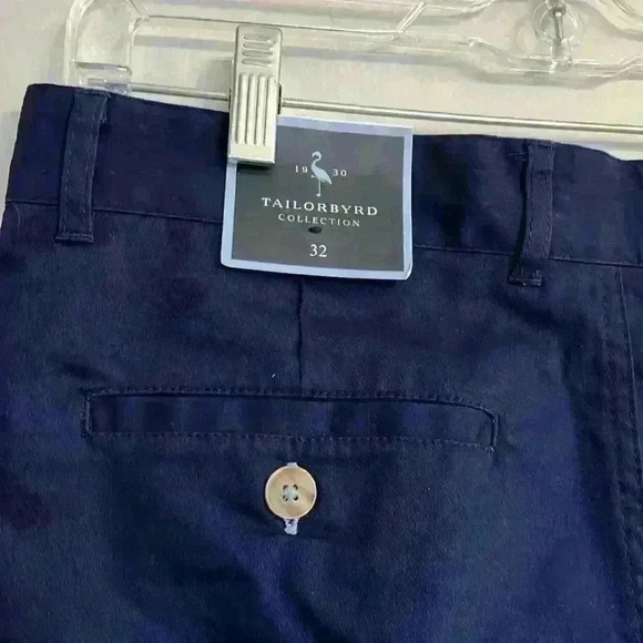 Tailorbyrd NWT navy, flat front shorts. Size 32 - Picture 4 of 9